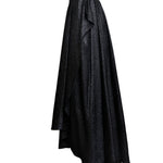 Ungaro Couture Black Lurex Wrap Full Length Skirt 2 of 5