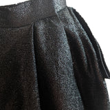 Ungaro Couture Black Lurex Wrap Full Length Skirt 4 of 5