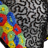 30s Black Net Deco Beaded Bolero DETAIL 4 of 4