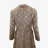 Thalhimers 60s Metallic Brocade Dress and Coat Ensemble COAT BACK 8 of 10