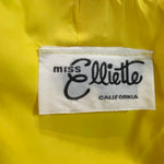 Miss Elliete 70s Lemon Yellow Maxi Dress with Swiss Dots LABEL 7 of 7
