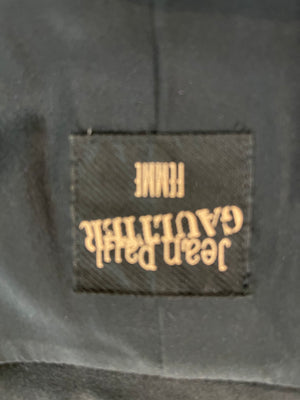 Gaultier Y2K Black Cropped Shawl Collared Tuxedo Jacket LABEL 6 of 6