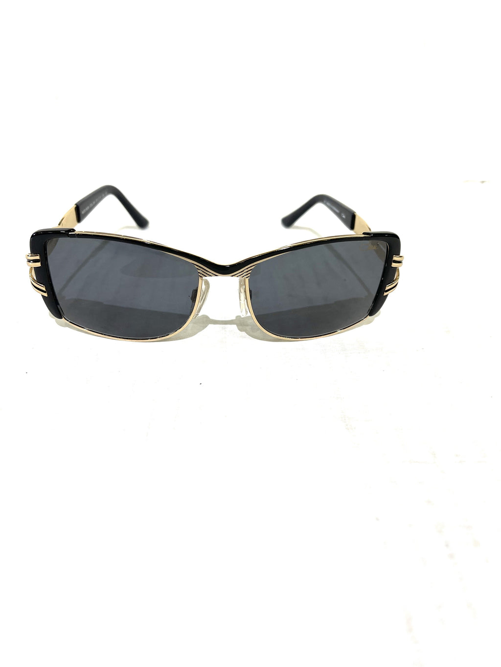 Cazal  Black and Gold Sunglasses FRONT 1 of 3