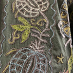  Ottoman Turkish Early 20th Century Embroidered Robe DETAIL 6 of 6