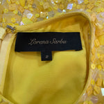  Lorena Sarbu Spectacular Yellow Sequin Red Carpet Gown LABEL 5 of 5