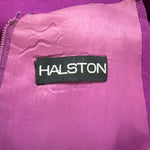 Halston 70s  Purple Linen Dress LABEL 4 of 4