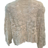 Edwardian Handmade White Irish Crochet Lace Jacket BACK 3 of 6