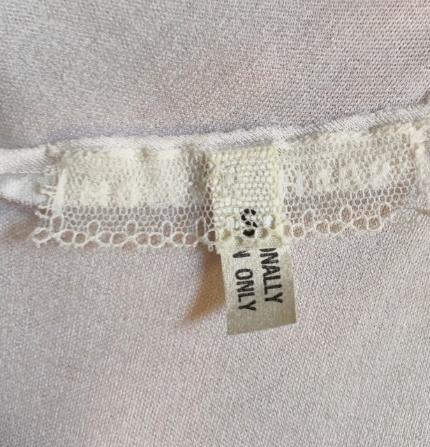 Holly's Harp White Jersey Wrap-around Blouse LABEL 6 of 6