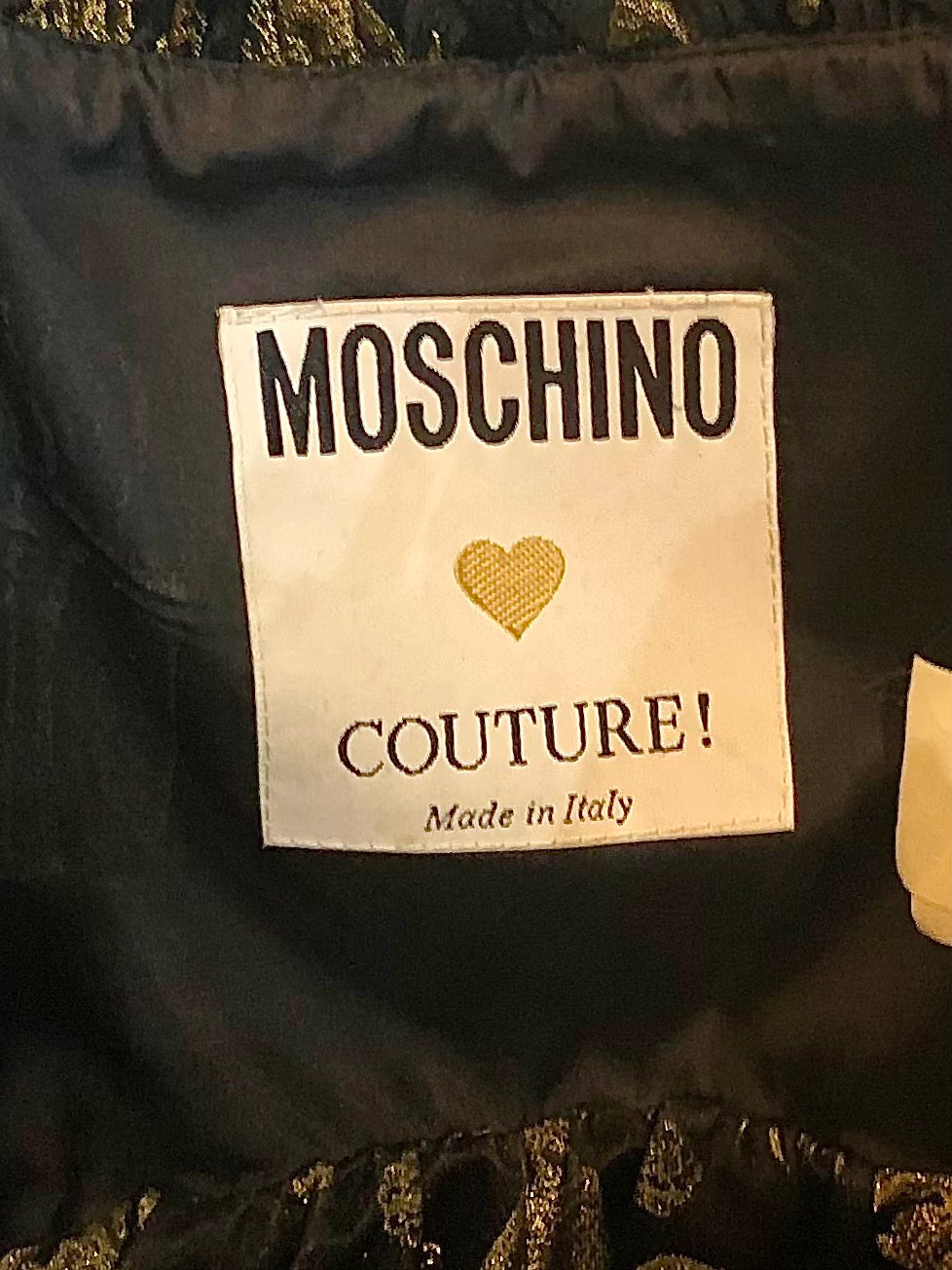 Moschino Couture 90s Lampshade Bustier, label