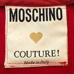 Moschino 80s Fire Engine Red In Case of Emergency Blouse EXTERIOR  6 of 6