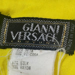 90s Gianni Versace Couture Yellow Sexy, Flirty Summer Dress LABEL 5 of 5