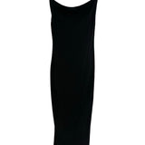 Krizia 90s Black Cashmere Slip Dress BACK 3 of 4