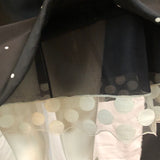 Geoffrey Beene 1996 Black and White Silk Faille Halter Mini Dress DETAIL 4 of 5