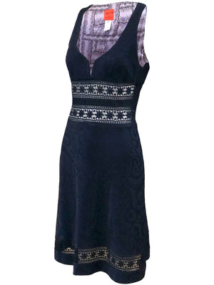Christian Lacroix  Y2K  Bazaar Midnight Blue Dress, side