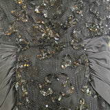 Vicky Tiel 80sBlack Strapless Lace and Sequin Cocktail Dress DETAIL 3 of 4