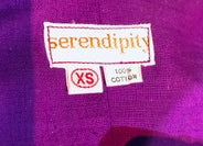 70s Serendipity Denim Tie Dye Embroidered Caftan LABEL 5 of 5