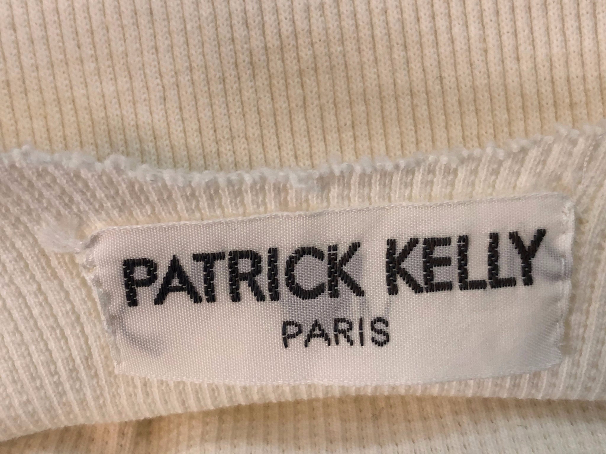 80's Patrick Kelly Lace Tank Dress, label