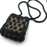 Krizia 90s  Black Beaded Cross Body Pouch 1 of 4