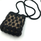 Krizia 90s  Black Beaded Cross Body Pouch 1 of 4