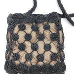 Krizia 90s  Black Beaded Cross Body Pouch 2 of 4