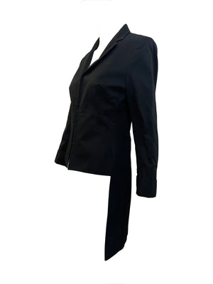 Costume National Early 200s  Black Modern "Tailcoat" SIDE 2 of 5