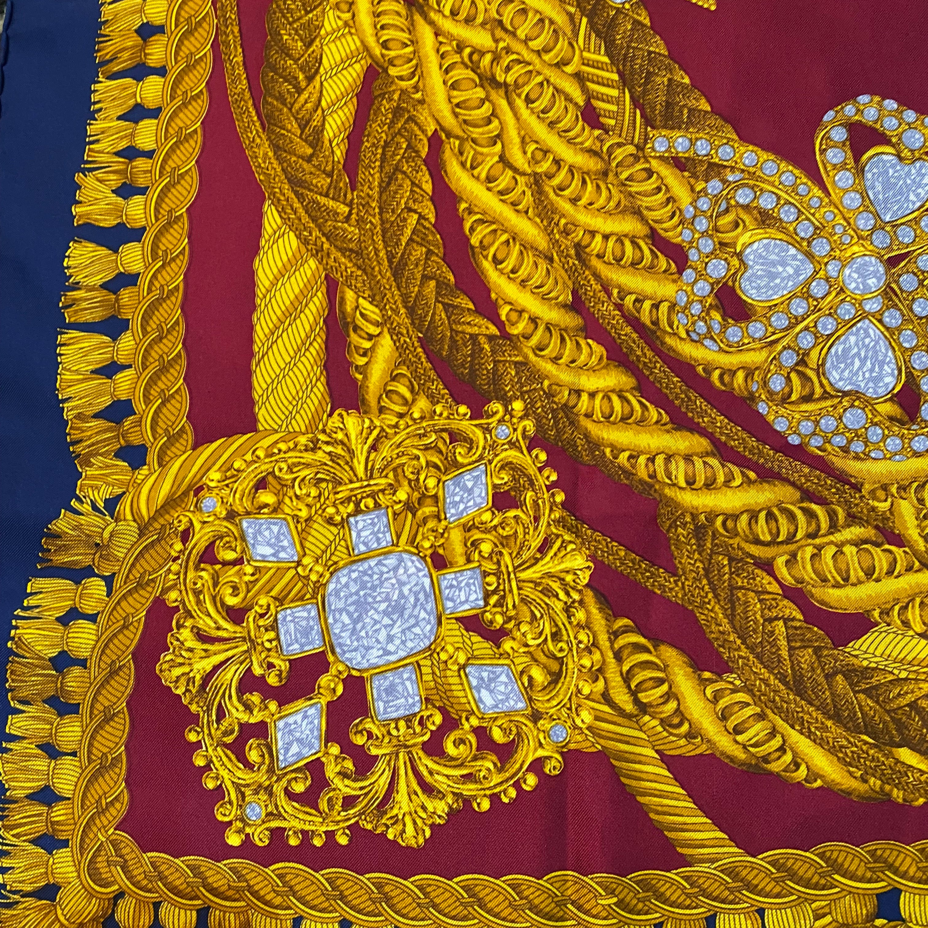 Christian Dior Jewel Print Silk Scarf DETAIL 2 of 3