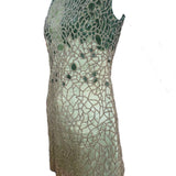 Lorena Sarbu Early 2000s Beaded Mint Green Mini Dress, side