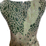 Lorena Sarbu Early 2000s Beaded Mint Green Mini Dress, bodice detail