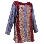 90s KOOS VAN DEN AKKER Cut Velvet Patchwork Tunic Mini, side