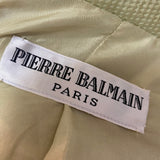 Balmain Haute Couture Mint Green Suit with Embroidery LABEL 6 of 6