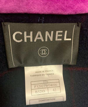  Chanel Early 2000s Cashmere Wool Blend Coat with Velvet Trim LABEL 5 of 5
