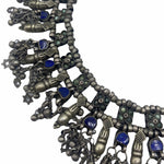  Indian Sterling Silver Choker with Turquoise and Lapis DETAIL 3 of 4