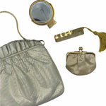 Judith Leiber 90s  Iridescent White Clutch with Kiss Lock ACCESSORIES 3 of 5