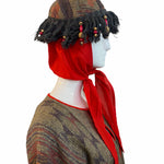 Gina Fratini 70s Folkwear Knitwear 3 Piece Ensemble, side hat