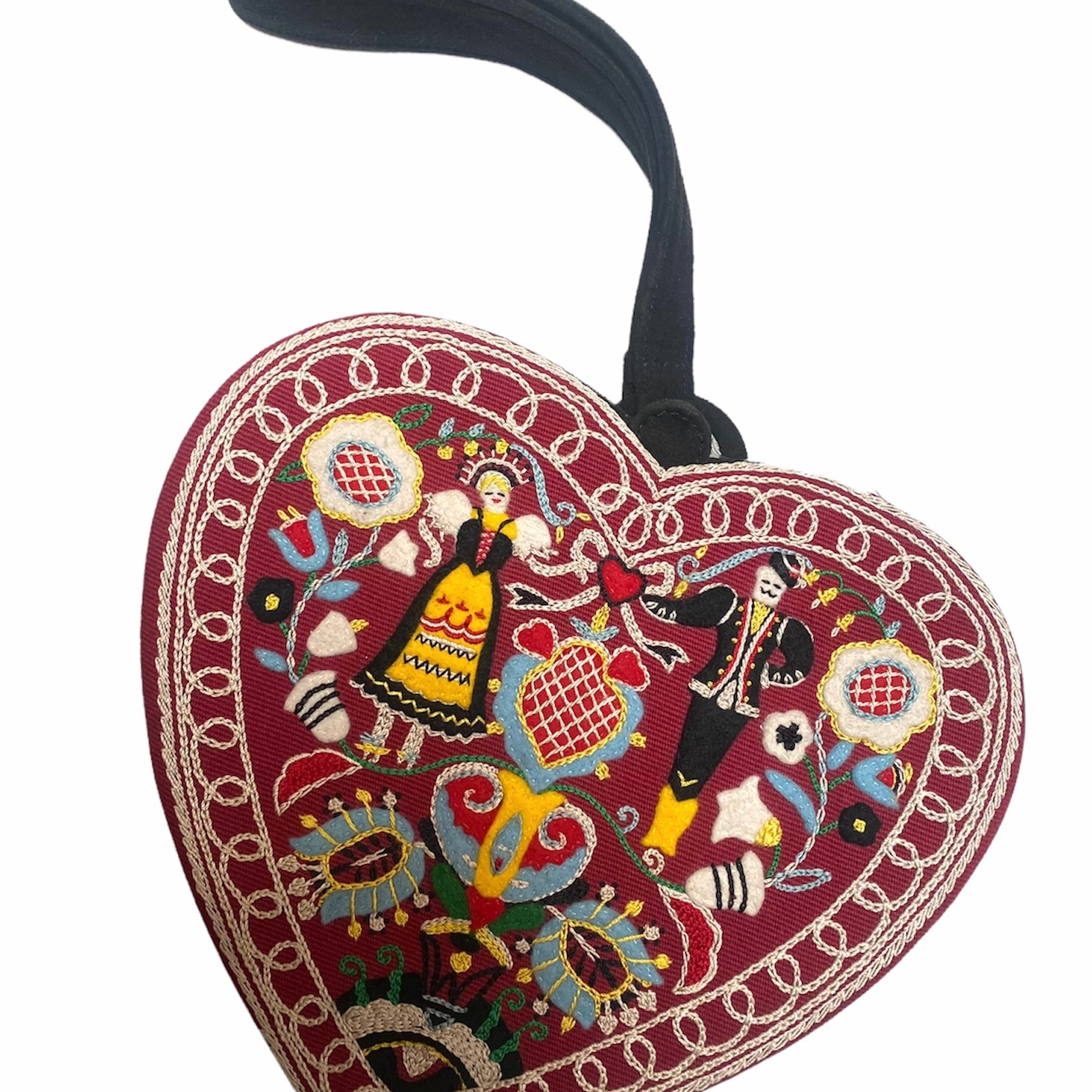 Olympia Le Tan Heart Shaped Embroidered Purse  FRONT 1 of 4