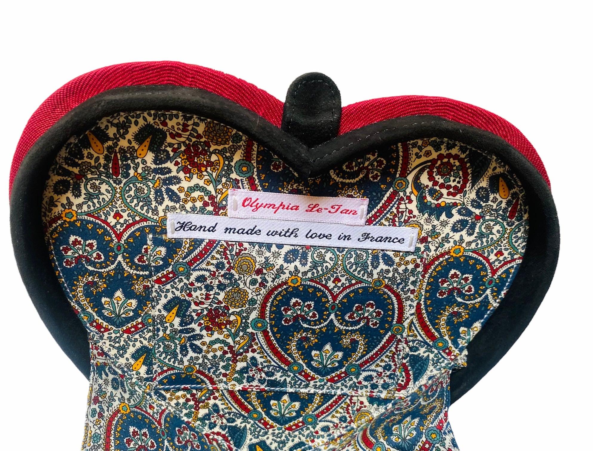 Olympia Le Tan Heart Shaped Embroidered Purse  LABEL 4 of 4