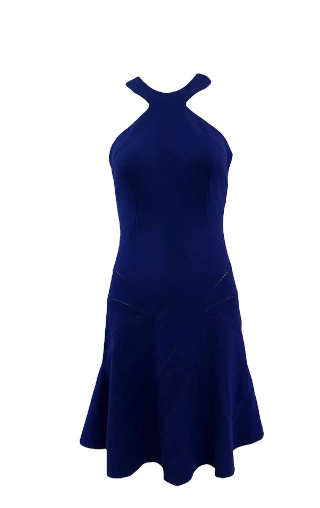 Azzedine Alaia 90s Electric Blue Body Con  Mini Dress FRONT 1 of 6