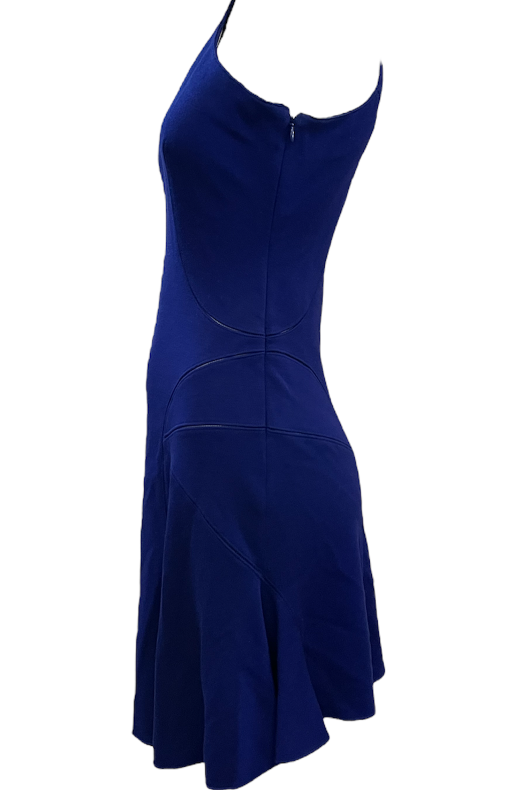 Azzedine Alaia 90s Electric Blue Body Con Mini Dress Azzedine Alaia 90s Electric Blue Body Con Mini Dress