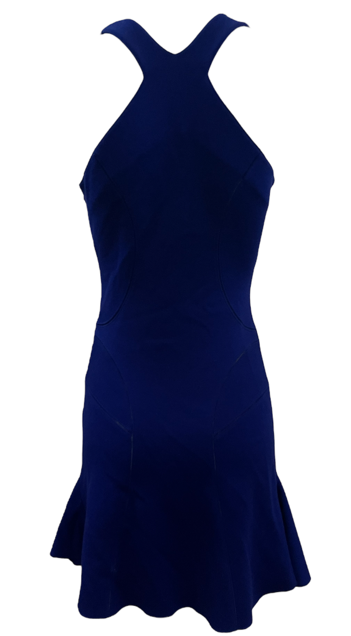 Azzedine Alaia 90s Electric Blue Body Con  Mini Dress BACK 3 of 6