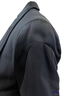 Gaultier Y2K Black Cropped Shawl Collared Tuxedo Jacket Shoulder  5 of 6