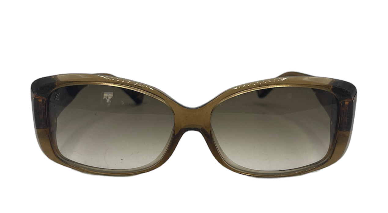 Louis Vuitton Y2K Rootbeer Glitter Sunglasses FRONT 2 of 4