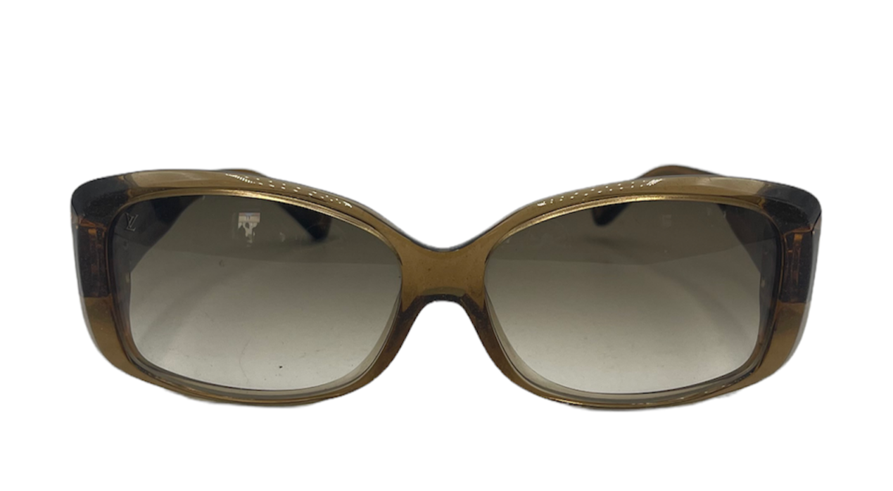  Louis Vuitton Y2K Rootbeer Glitter Sunglasses FRONT 2 of 4