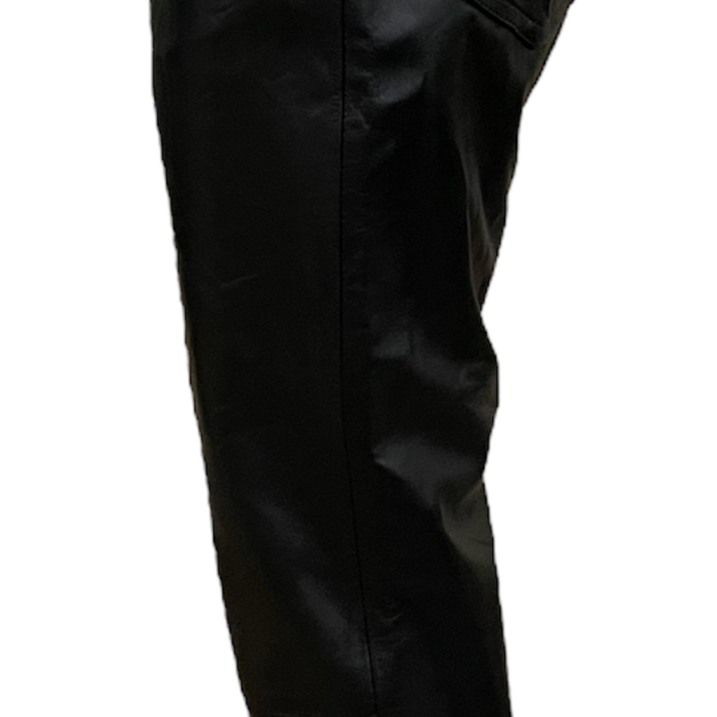 Comme des Garçons  Black Leathers Capri Pants SIDE 2 of 4