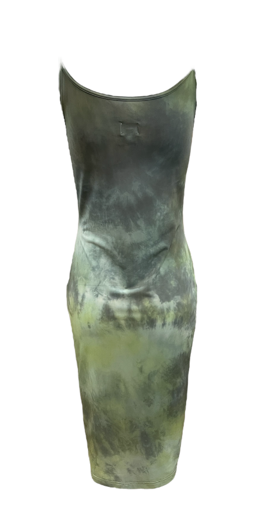 The People of the Labyrinths Green tie dye Jersey Tank Dress