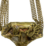 Fancy Nancy  80s Brutalist Chain Belt with Crystals DEYAIL 3 of 5