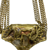 Fancy Nancy  80s Brutalist Chain Belt with Crystals DEYAIL 3 of 5