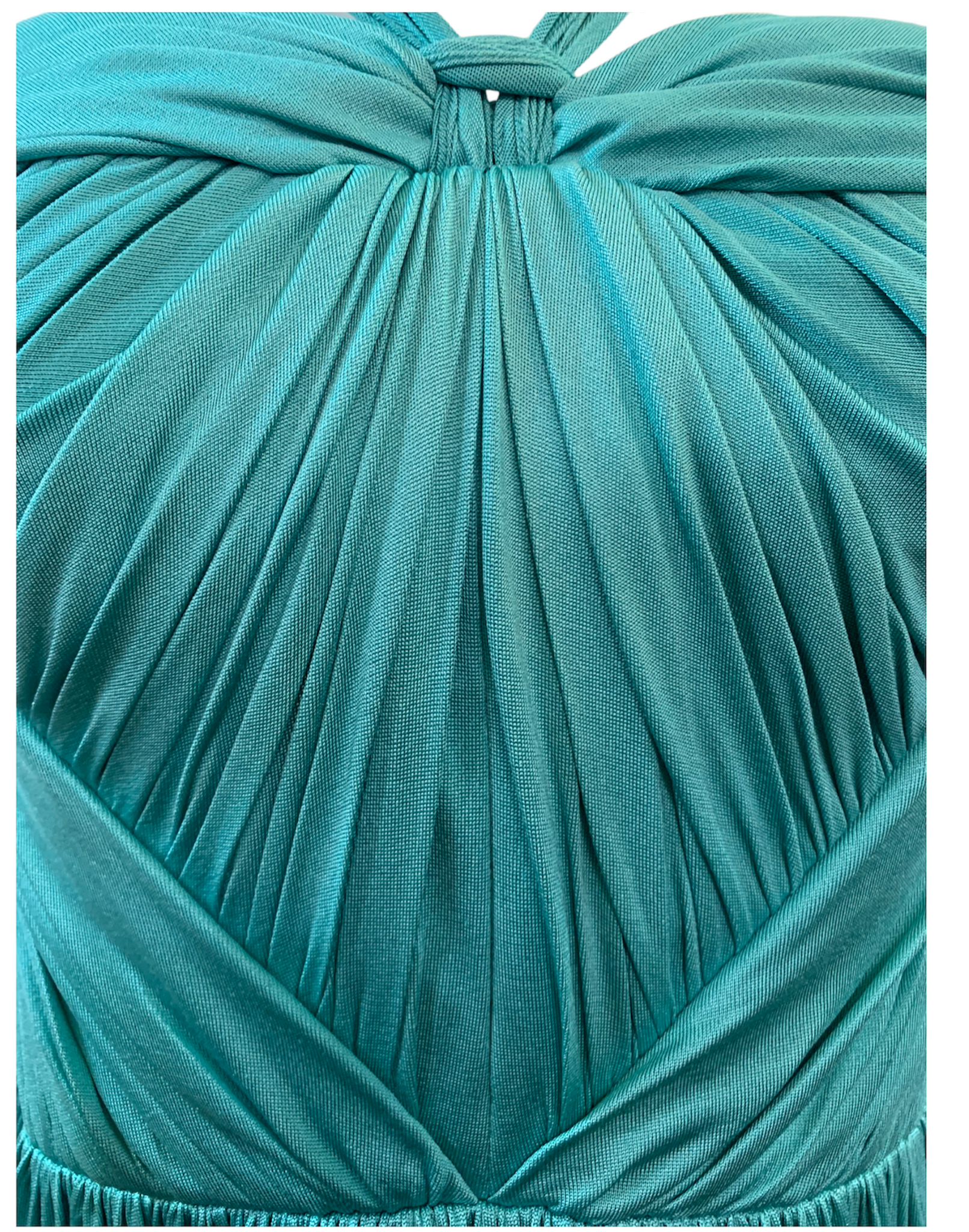 John Galliano for Dior Aqua Silk Jersey Cocktail Dress  DETAIL 5 of 6