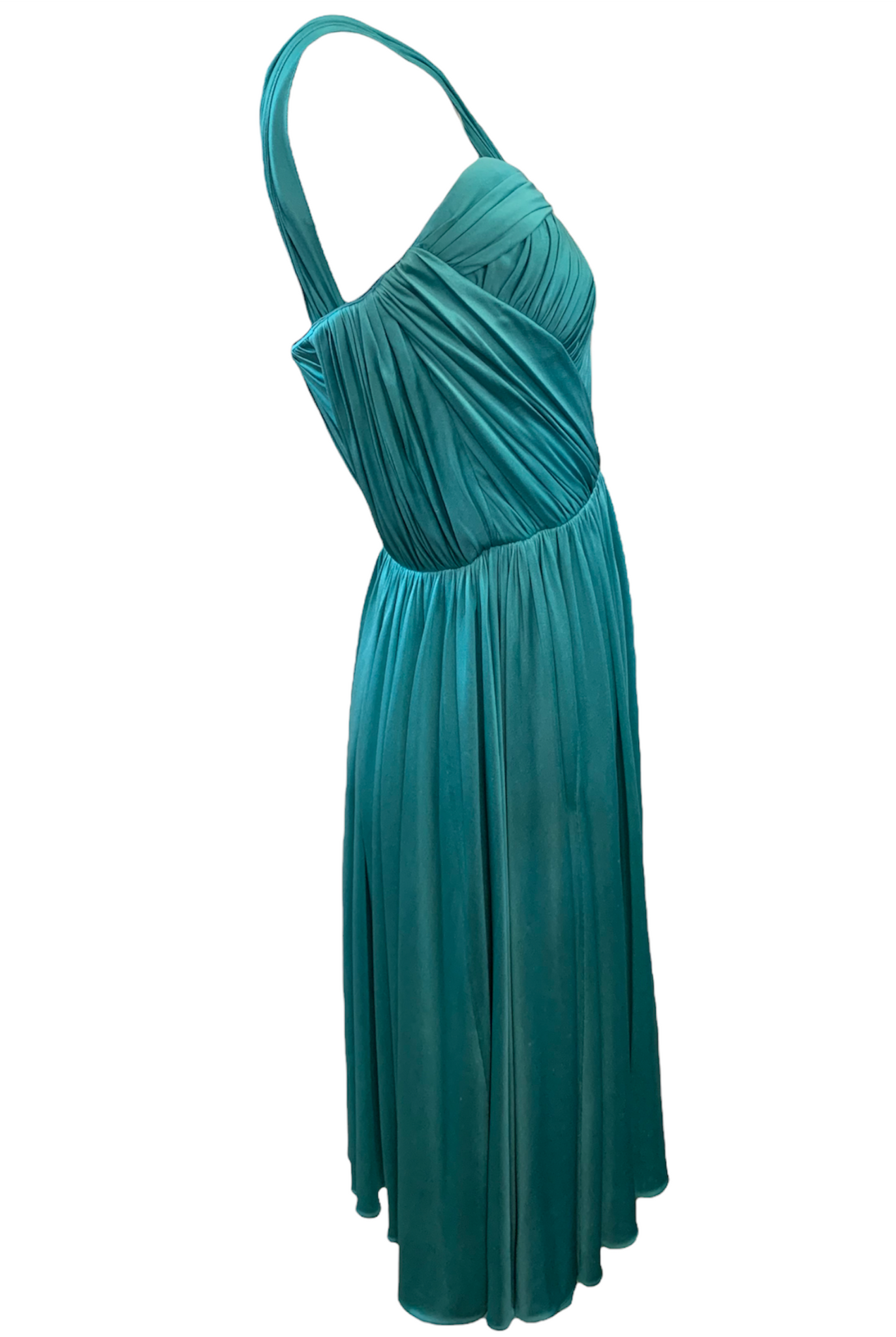 John Galliano for Dior Aqua Silk Jersey Cocktail Dress SIDE 2 of 6