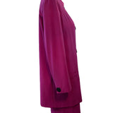 Versace 90s Purple Ensemble of Oversized Jacket and Mini Skirt SIDE 2 of 6