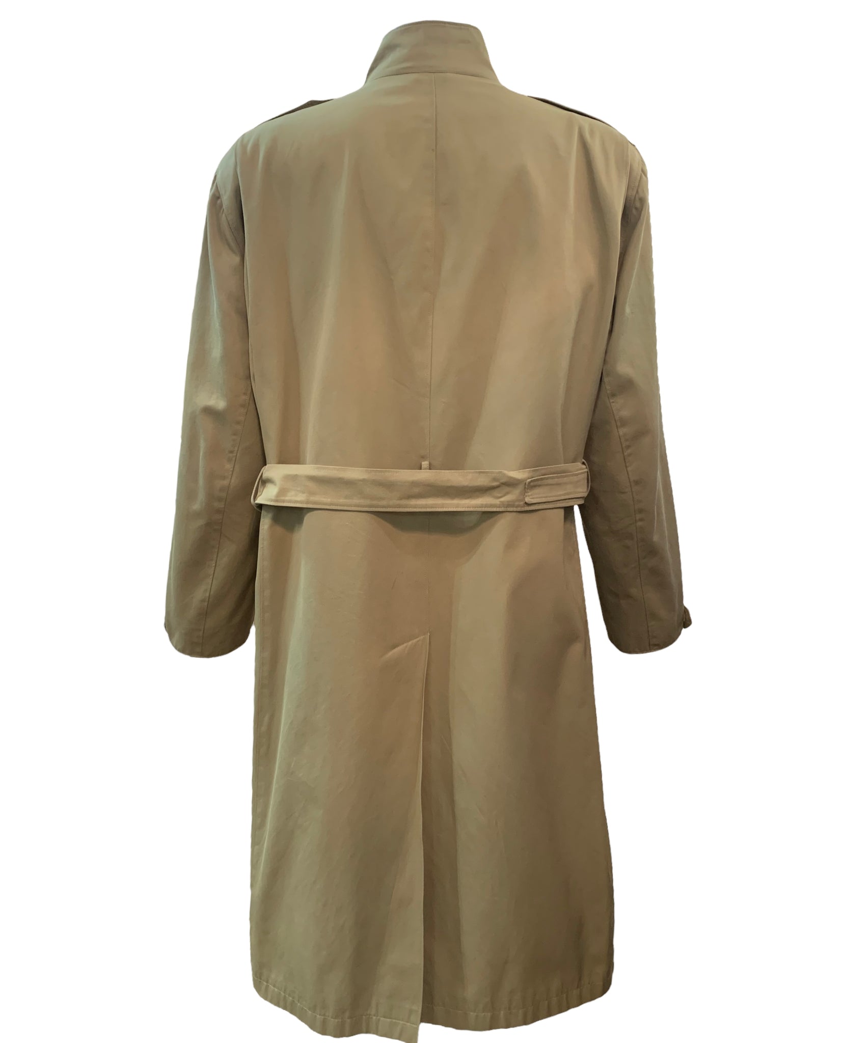 Gucci 80s Belted Trench Coat With Logo Buttons BACK 3 of 7